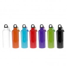 Aluminium Bottle with Carabiner (Solid Colours)